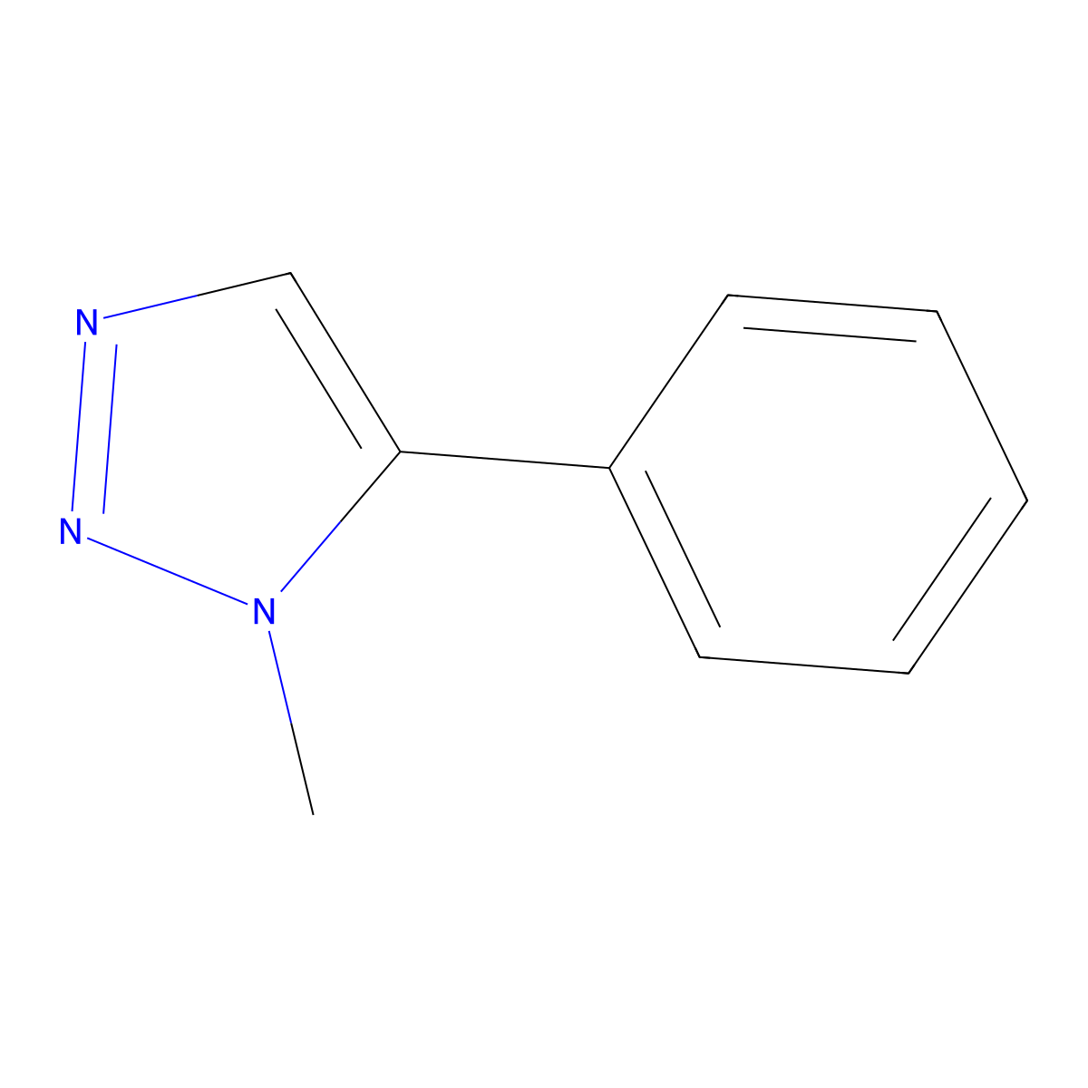 1-Methyl-5-phenyl-1H-1,2,3-triazole molecular structure, CAS 15966-55-9