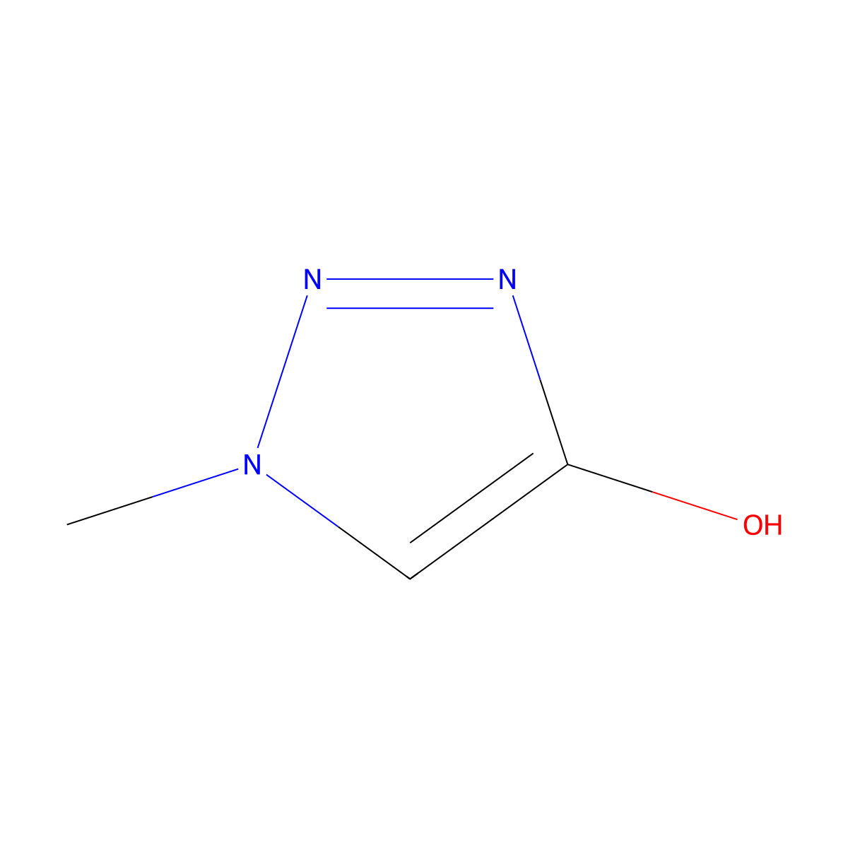 1-Methyl-1H-1,2,3-triazol-4-ol molecular structure, CAS 15966-77-5
