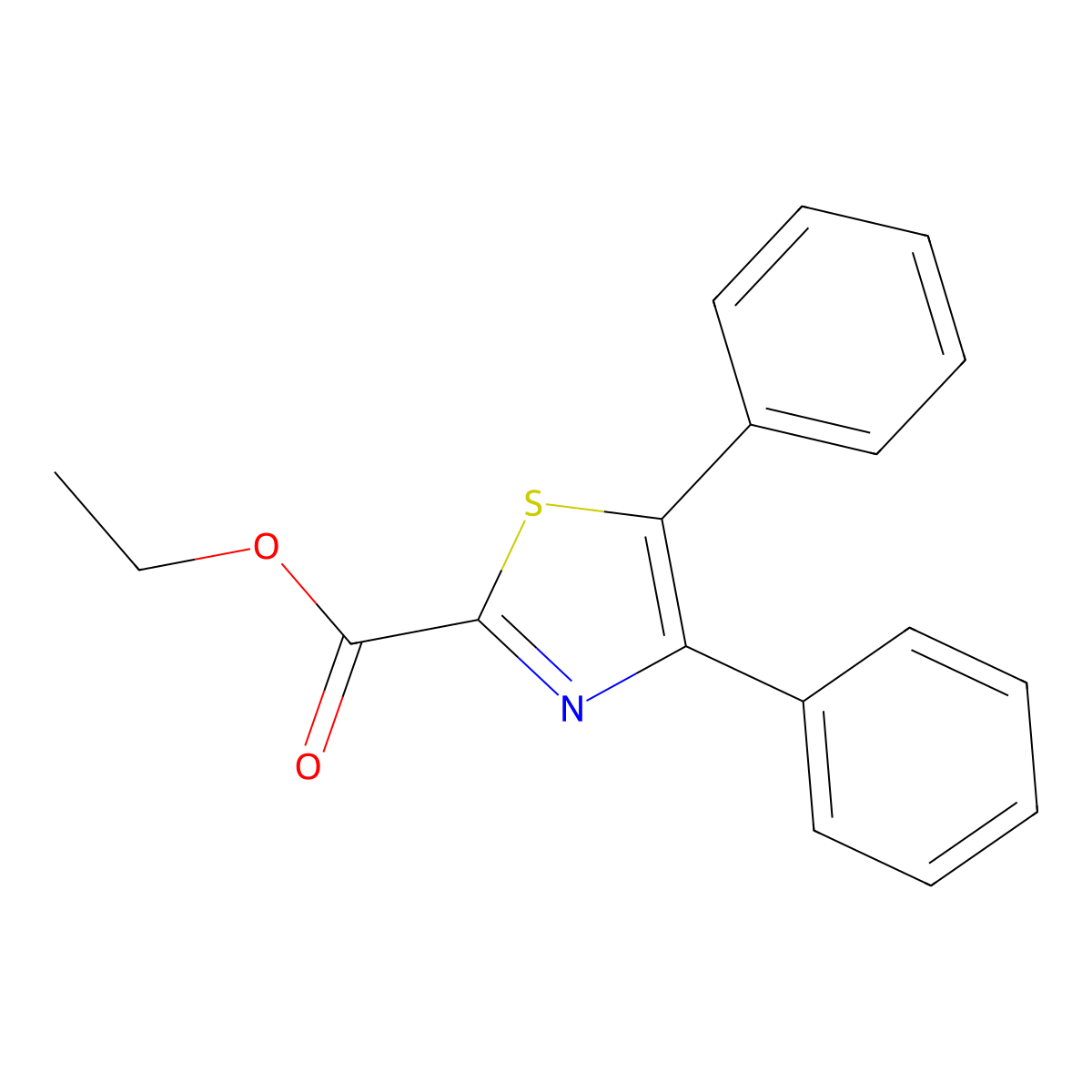 Ethyl 4,5-diphenylthiazole-2-carboxylate molecular structure, CAS 159670-42-5