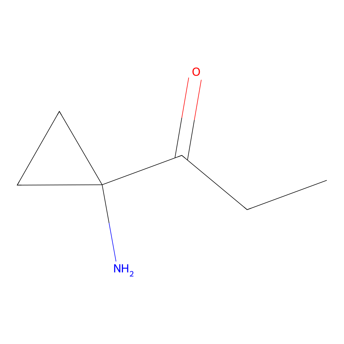 1-(1-Aminocyclopropyl)propan-1-one molecular structure, CAS 1596788-81-6