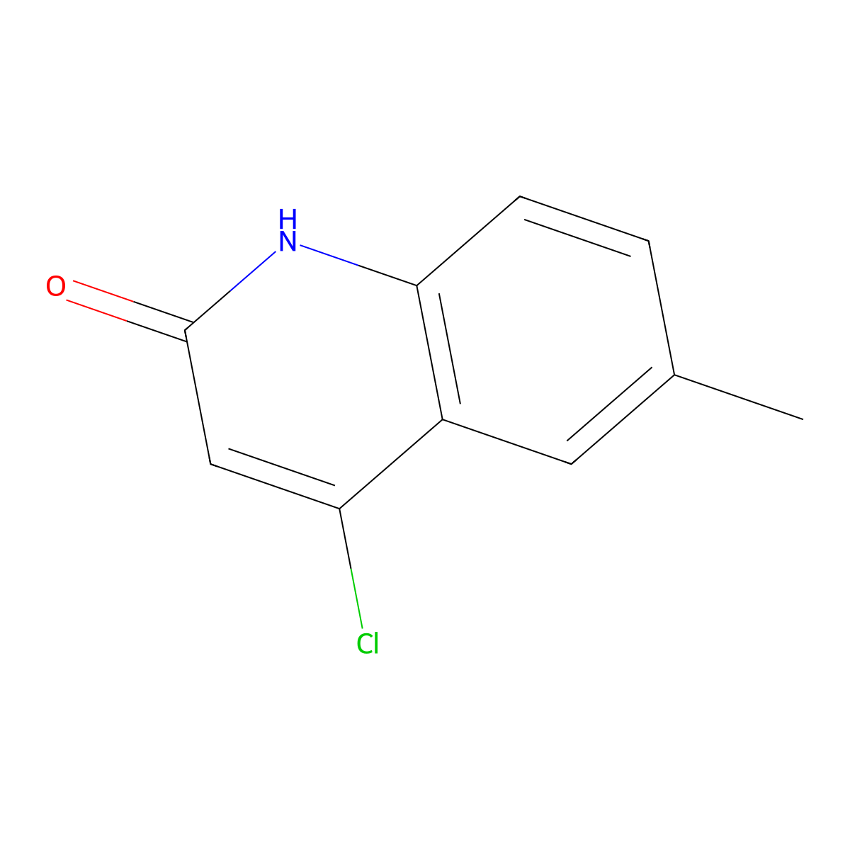4-Chloro-6-methyl-2(1H)-quinolinone molecular structure, CAS 159680-34-9
