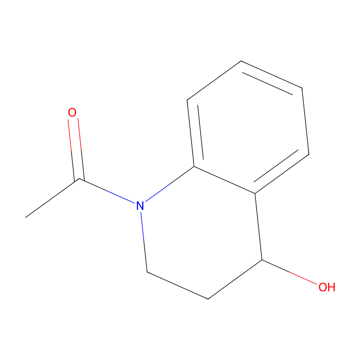 1-(4-Hydroxy-1,2,3,4-tetrahydroquinolin-1-yl)ethan-1-one molecular structure, CAS 159682-27-6