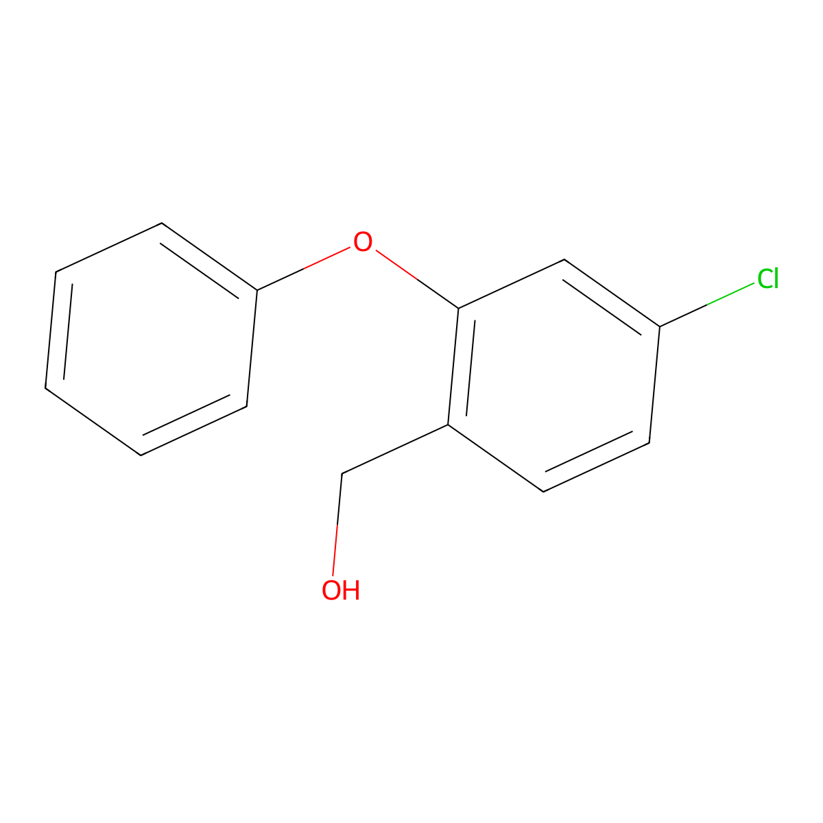 (4-Chloro-2-phenoxyphenyl)methanol molecular structure, CAS 1596832-03-9