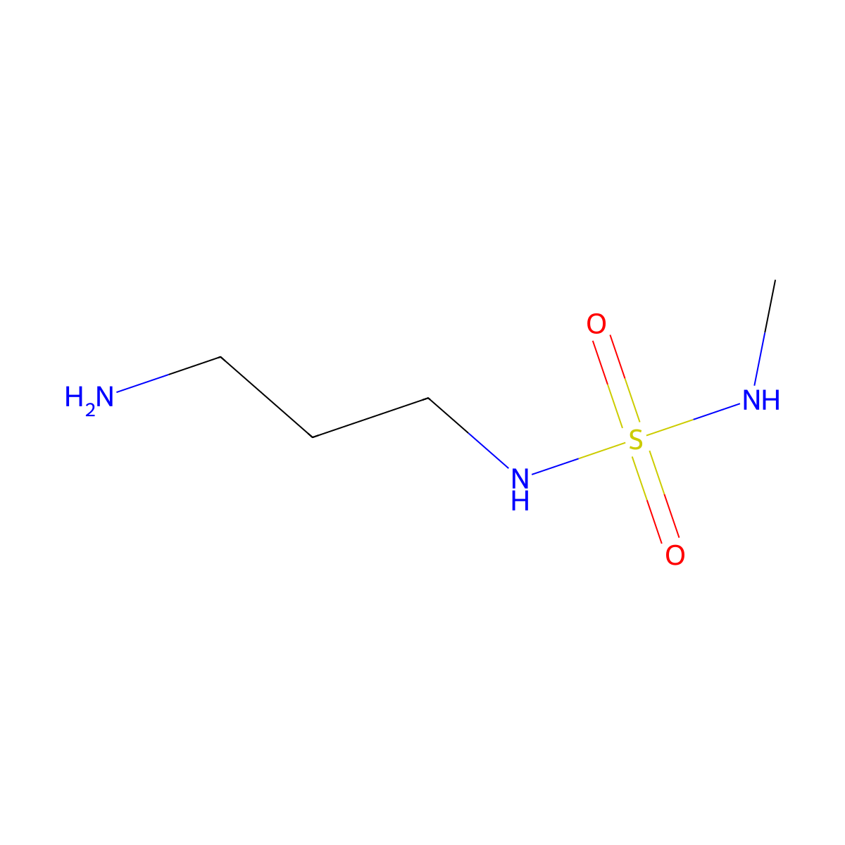 (3-Aminopropyl)(methylsulfamoyl)amine molecular structure, CAS 1596843-04-7