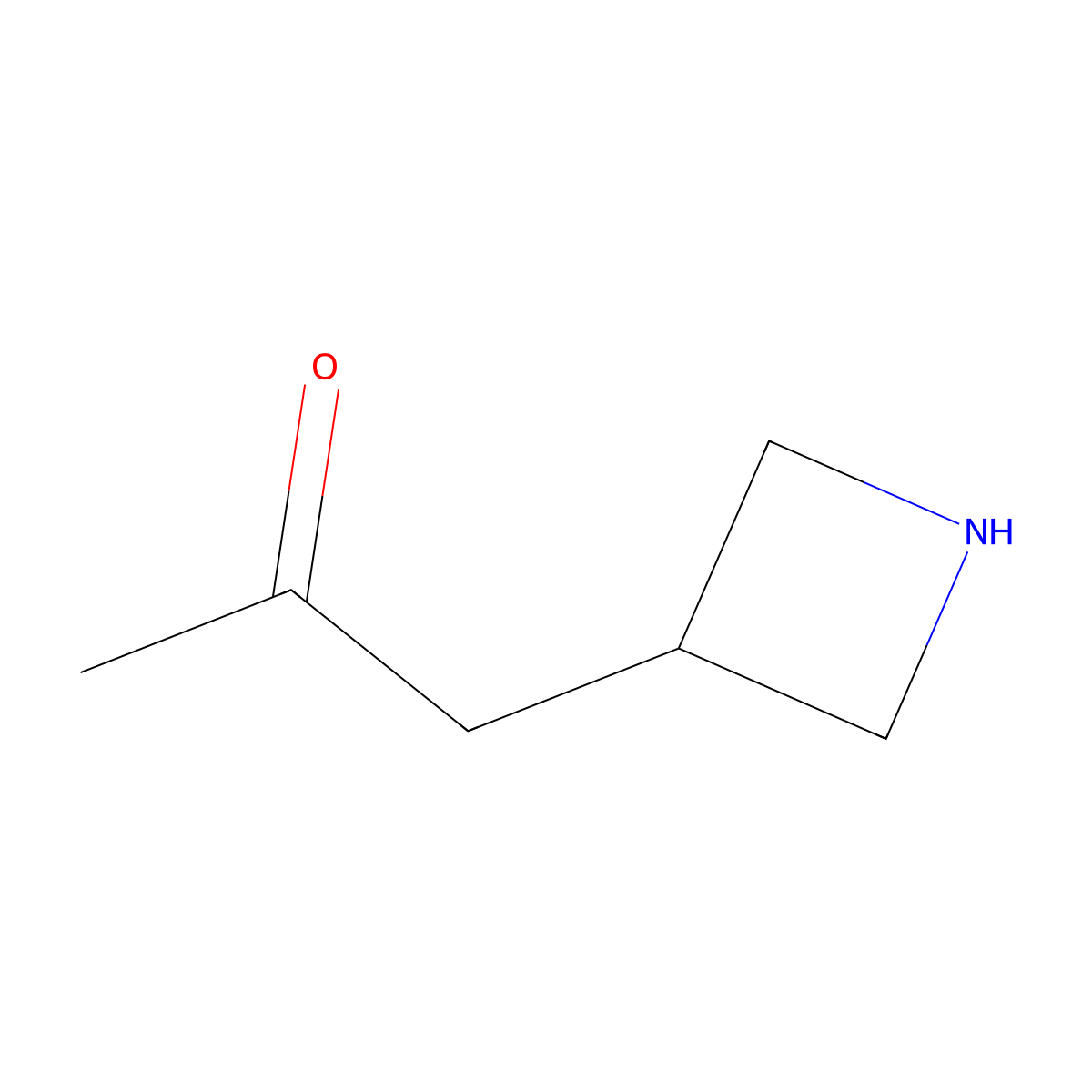 1-(Azetidin-3-yl)propan-2-one molecular structure, CAS 1596882-35-7
