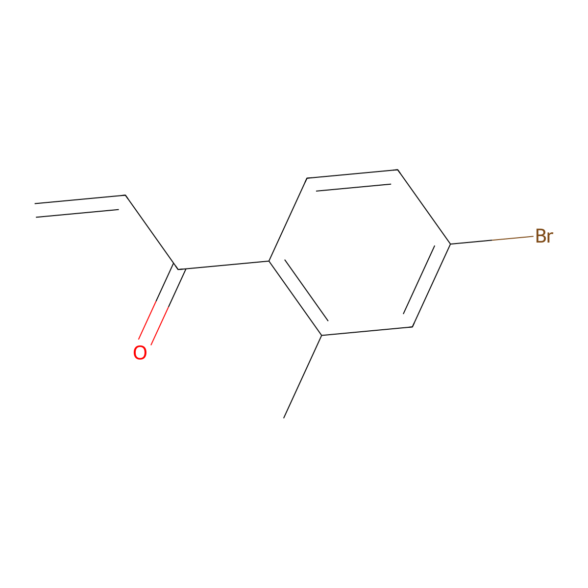 1-(4-Bromo-2-methylphenyl)prop-2-en-1-one molecular structure, CAS 1596888-77-5