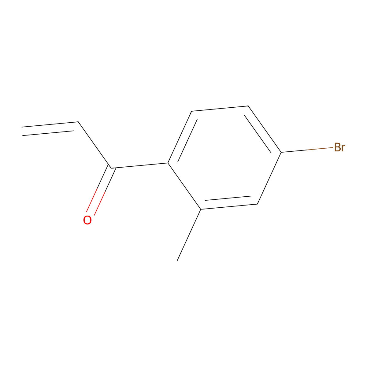 1-(4-Bromo-2-methylphenyl)prop-2-en-1-one molecular structure, CAS 1596888-77-5