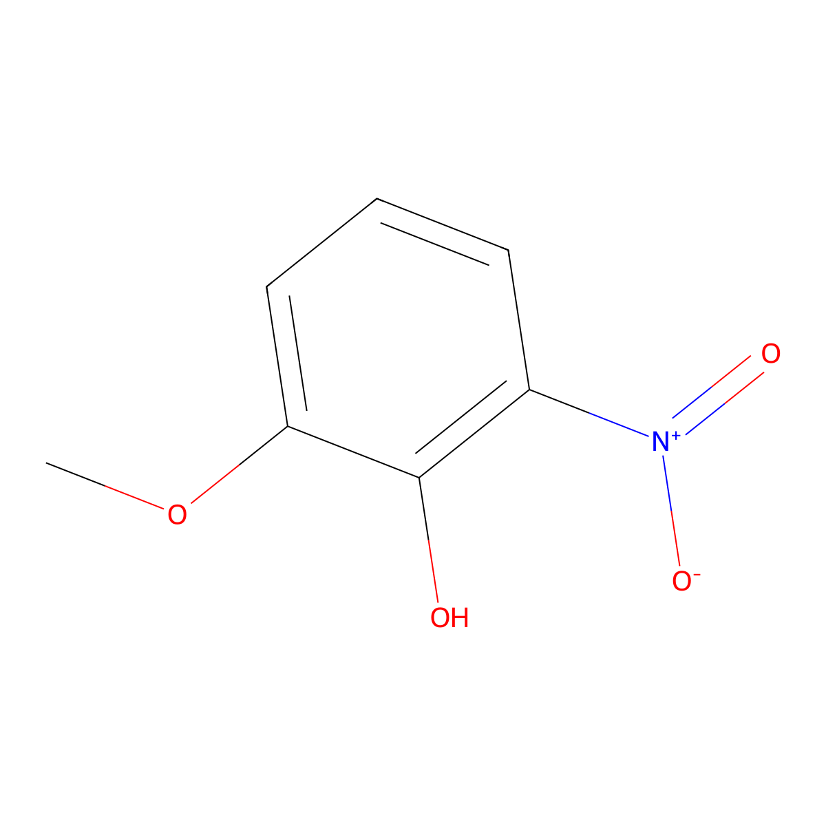 2-Methoxy-6-nitrophenol molecular structure, CAS 15969-08-1