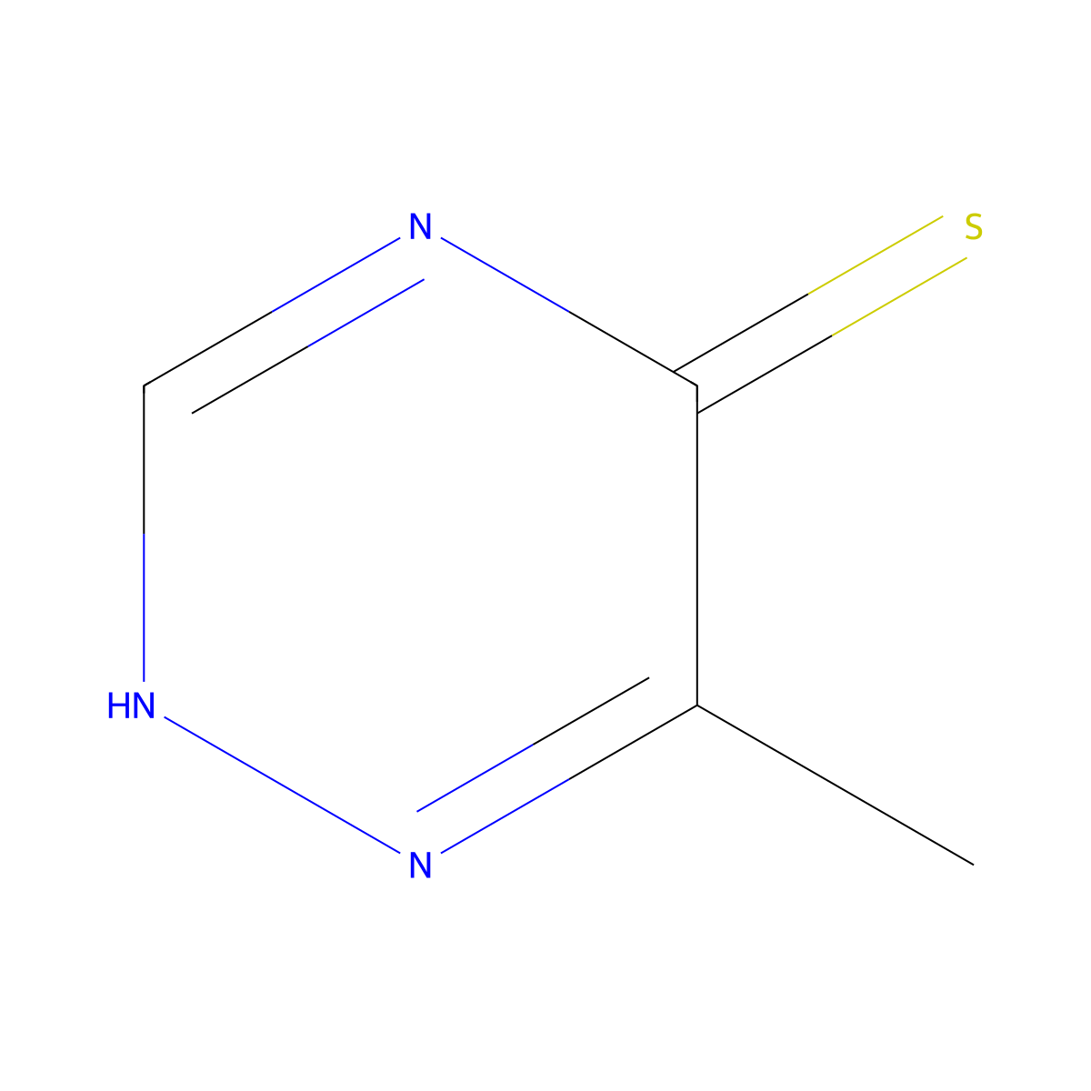 6-methyl-2H-1,2,4-triazine-5-thione molecular structure, CAS 15969-18-3