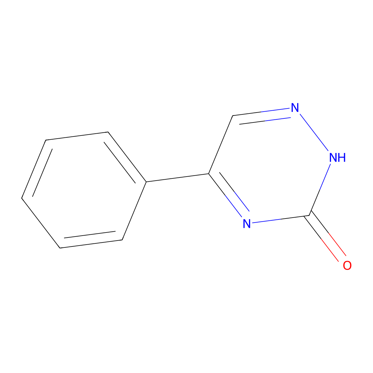 5-Phenyl-1,2,4-triazin-3-ol molecular structure, CAS 15969-27-4