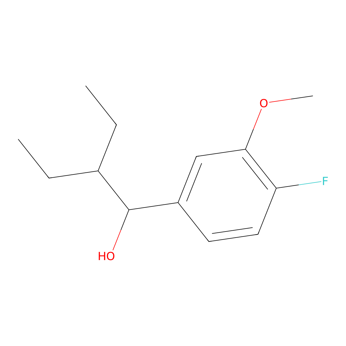 alpha-(1-Ethylpropyl)-4-fluoro-3-methoxybenZenemethanol molecular structure, CAS 1596953-08-0