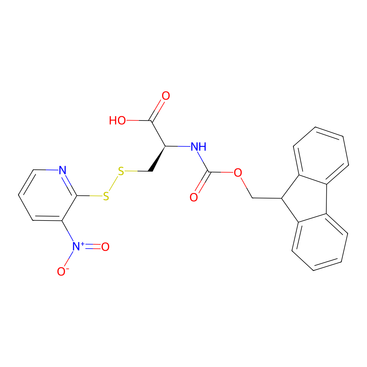 Fmoc-Cys(npys)-OH molecular structure, CAS 159700-51-3