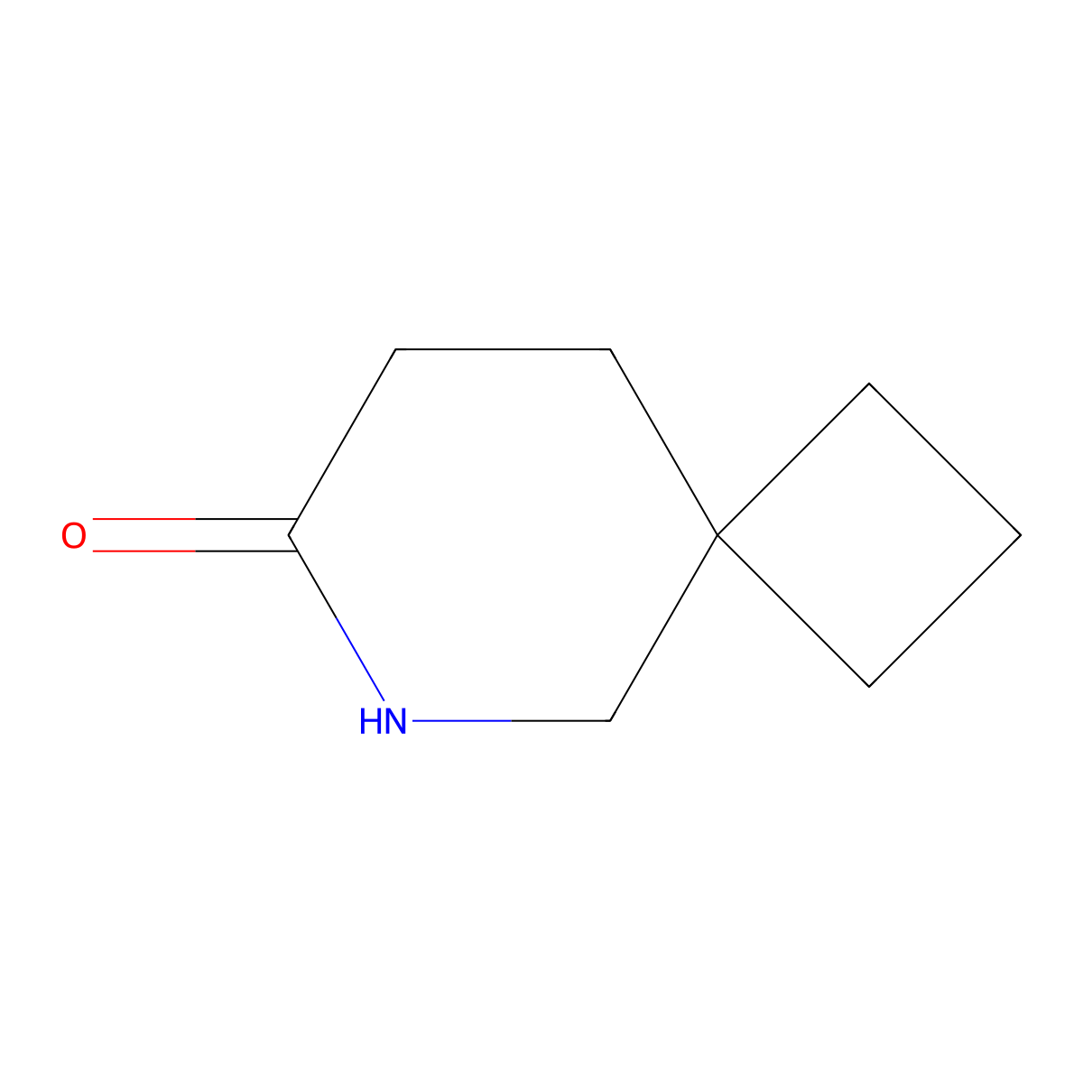 6-Azaspiro[3.5]nonan-7-one molecular structure, CAS 1597054-13-1