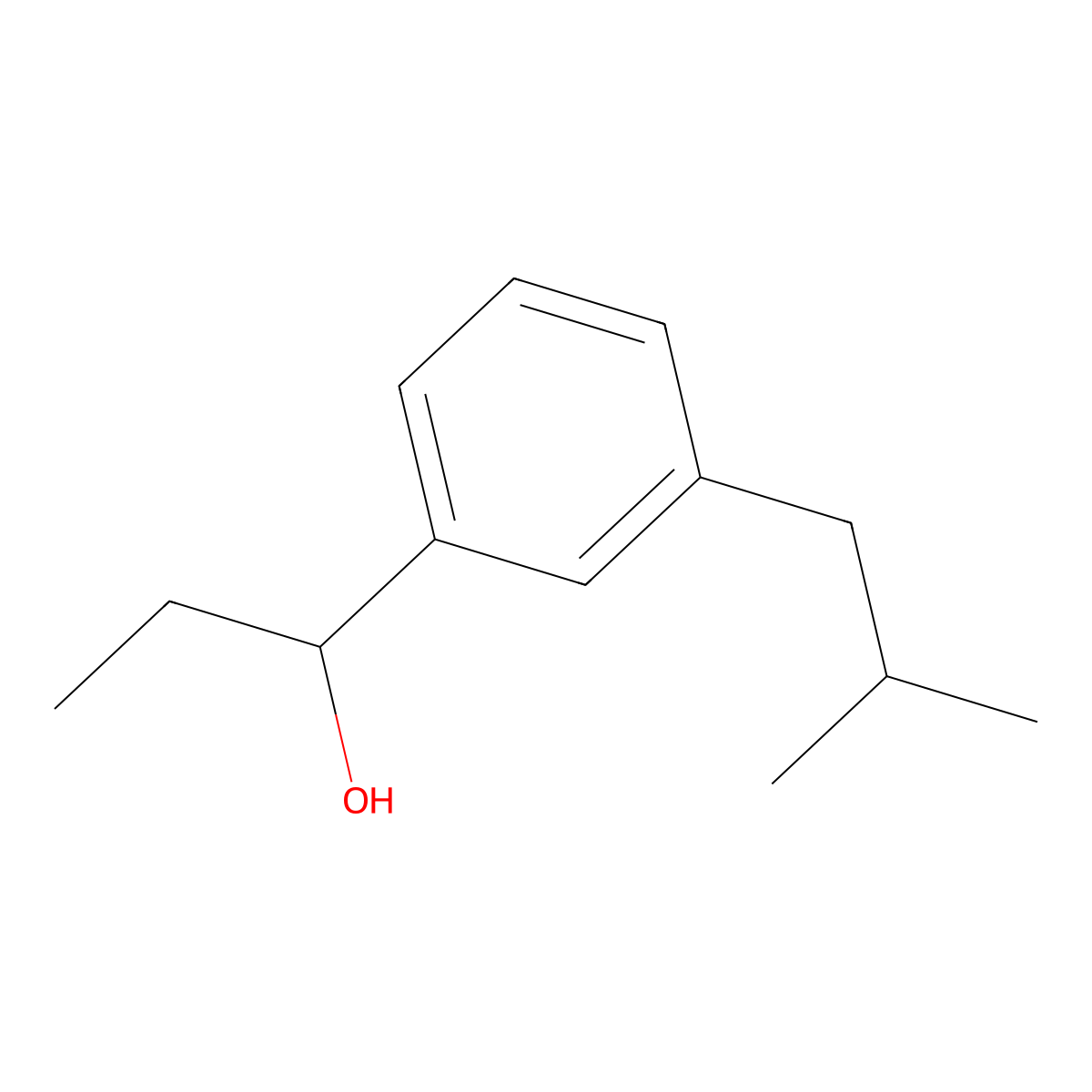 1-(3-Isobutylphenyl)propan-1-ol molecular structure, CAS 1597081-27-0