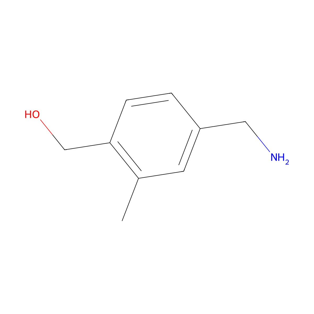 [4-(Aminomethyl)-2-methylphenyl]methanol molecular structure, CAS 1597086-06-0