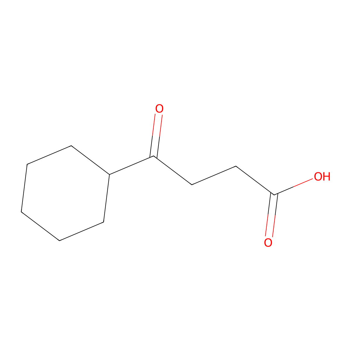 4-Cyclohexyl-4-oxobutyric acid molecular structure, CAS 15971-95-6