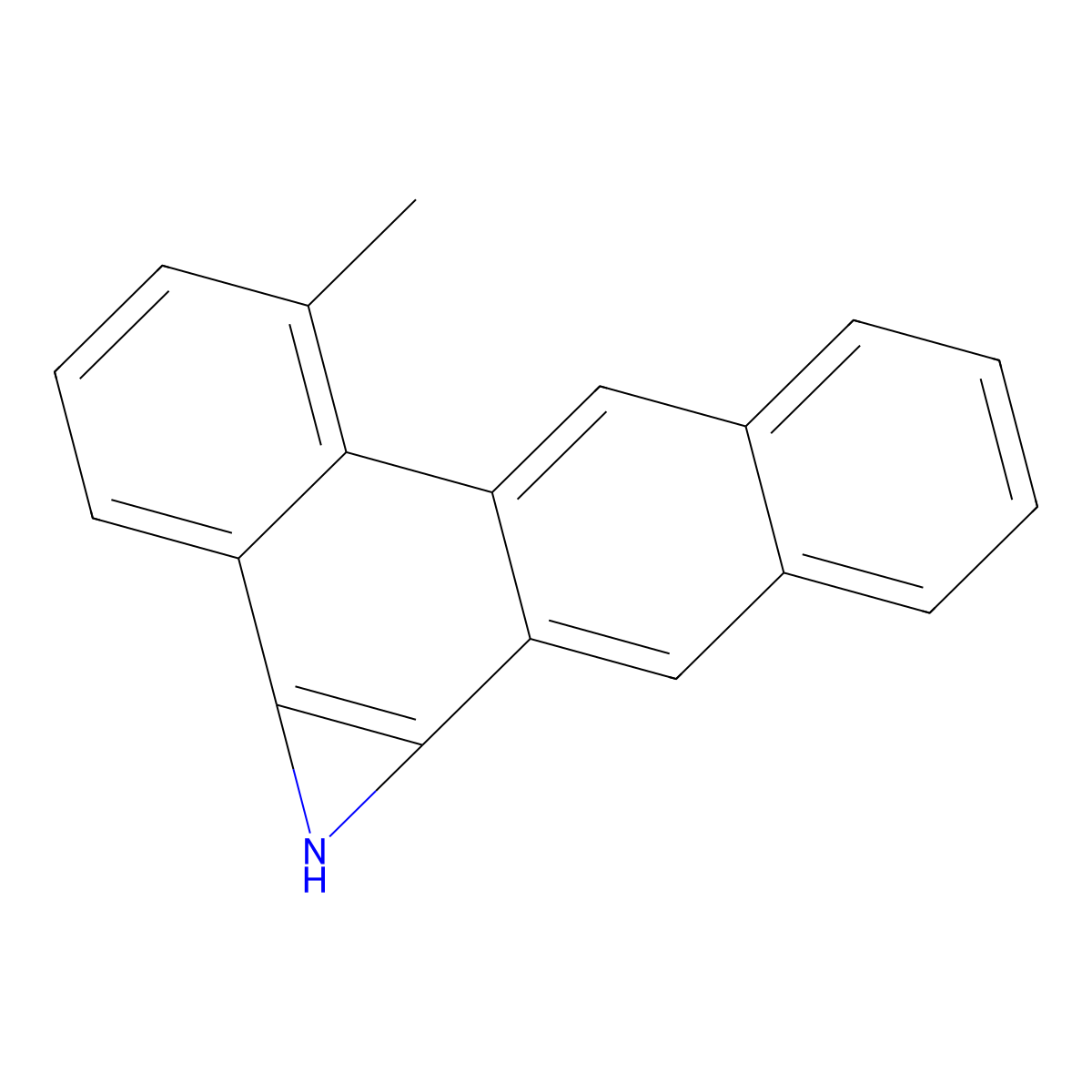 1-Methylbenz(a)anthracene 5,6-imine molecular structure, CAS 159714-84-8