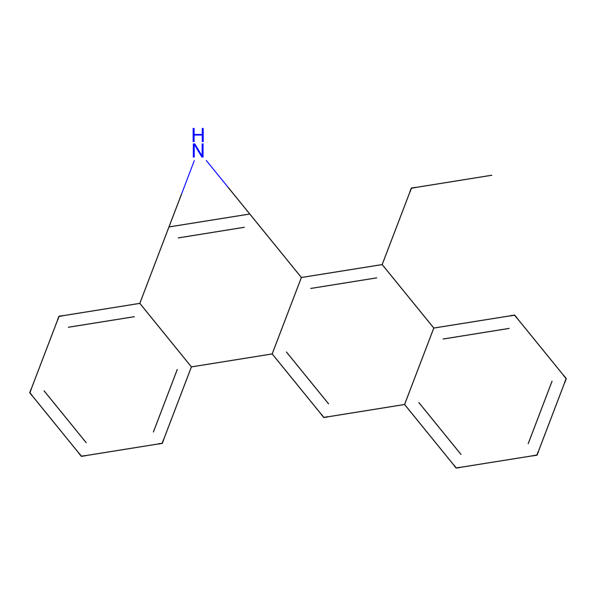 7-Ethylbenz(a)anthracene 5,6-imine molecular structure, CAS 159714-86-0