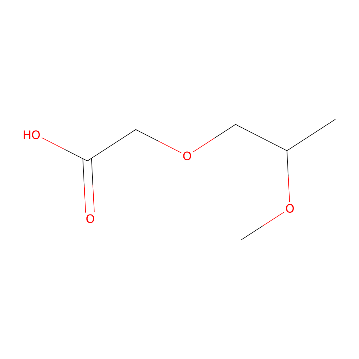 2-(2-Methoxypropoxy)acetic acid molecular structure, CAS 1597170-20-1
