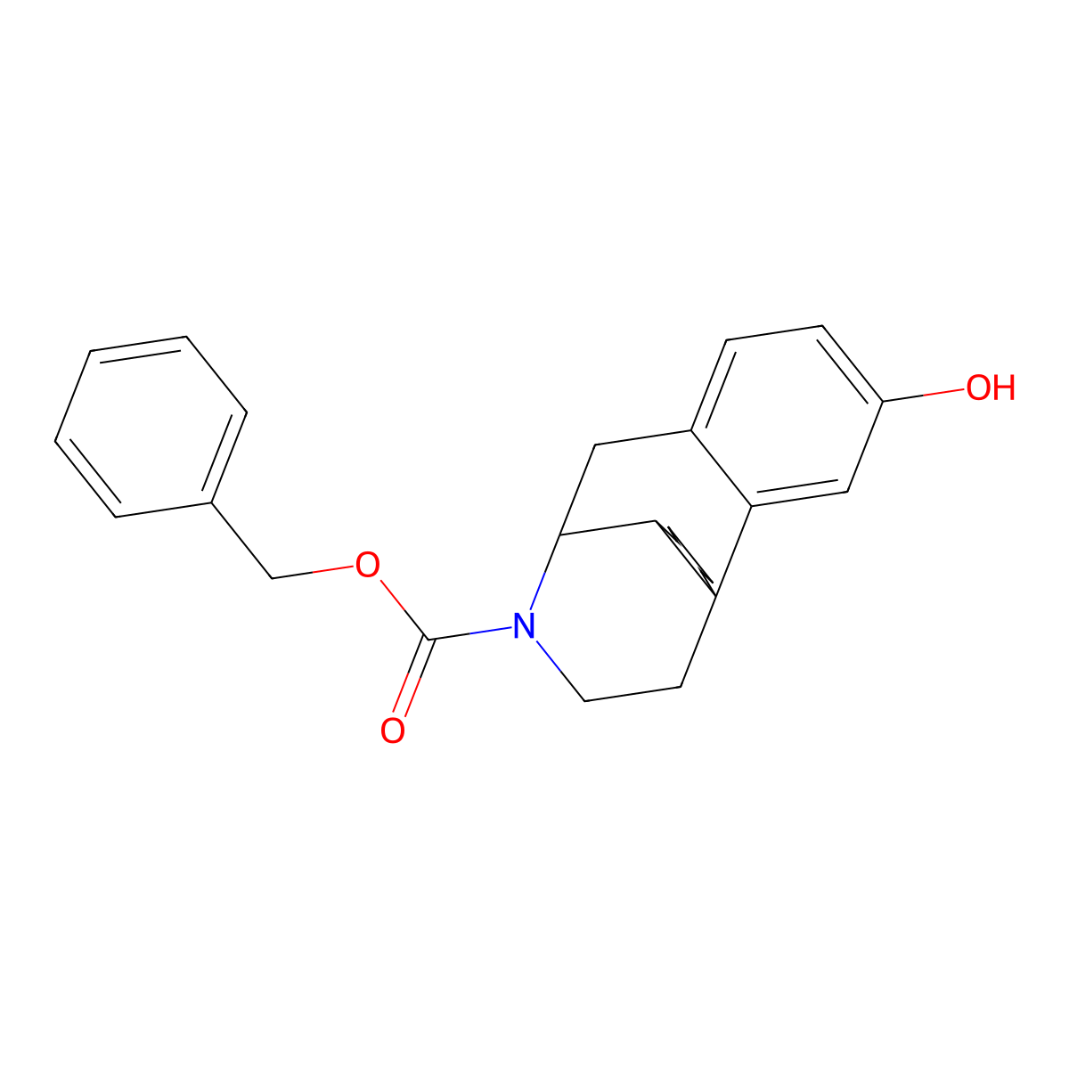 N-Benzyloxycarbonyl N-Desmethyl Dextrorphan molecular structure, CAS 159723-96-3