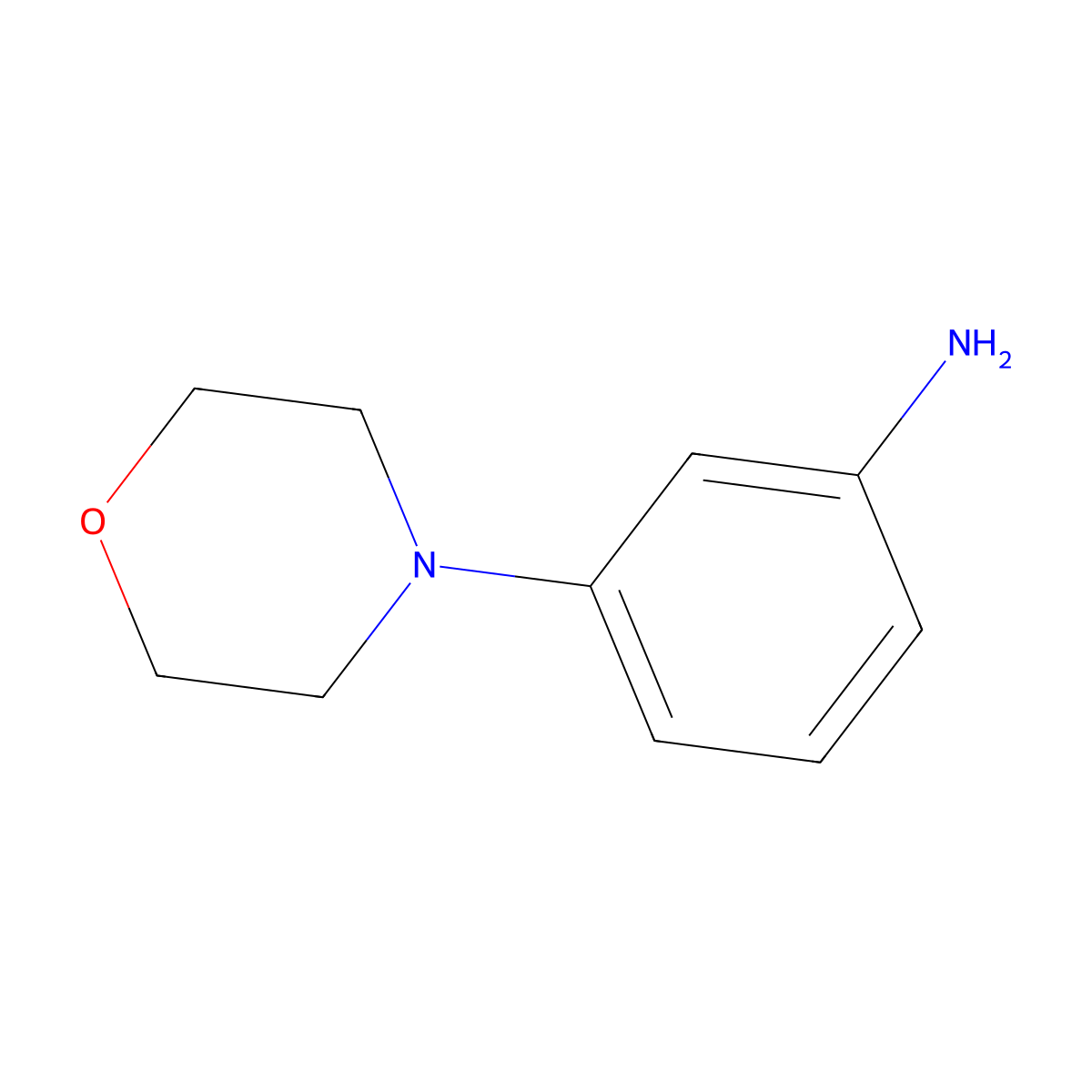 3-(Morpholin-4-yl)aniline molecular structure, CAS 159724-40-0
