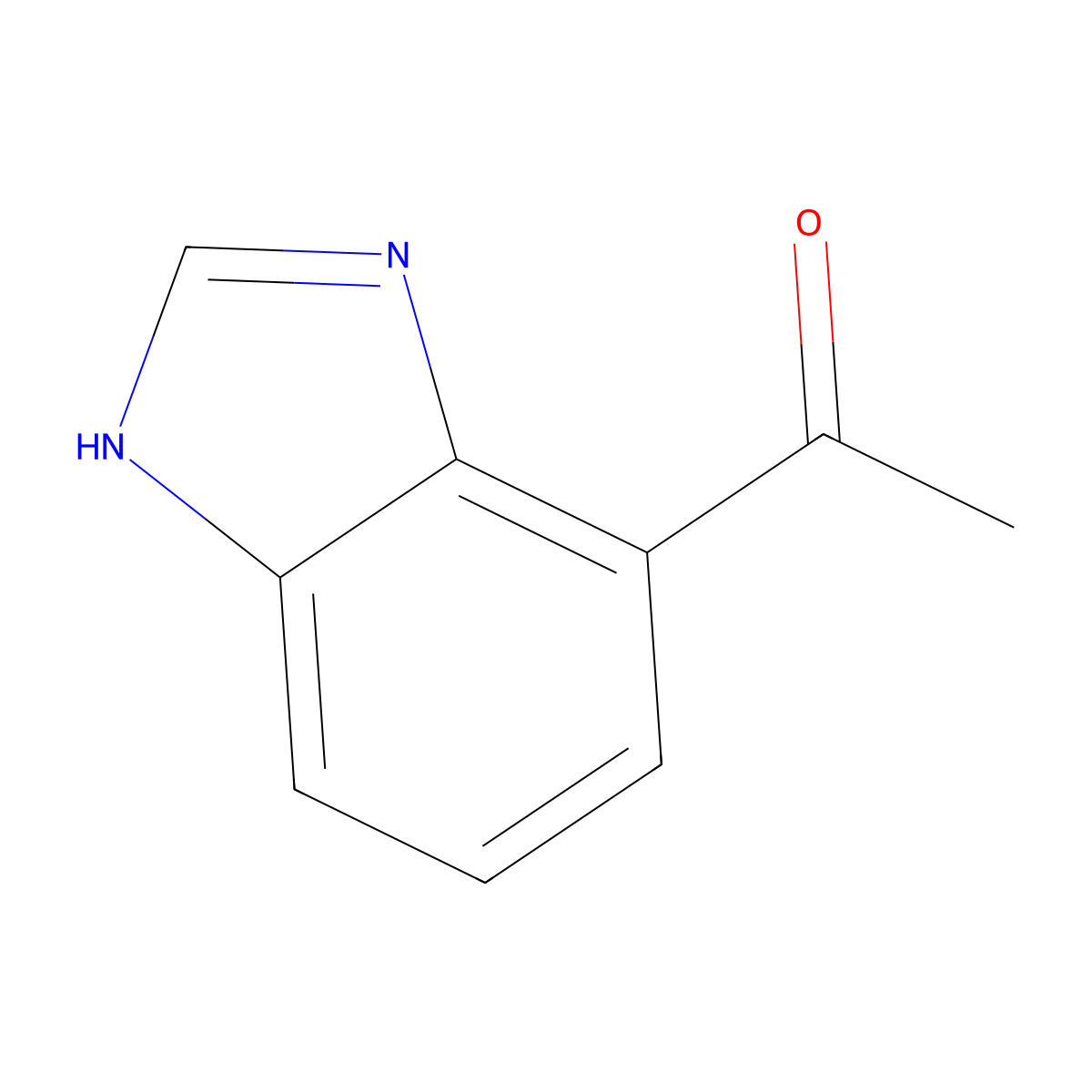 1-(1H-Benzo[d]imidazol-4-yl)ethanone molecular structure, CAS 159724-51-3