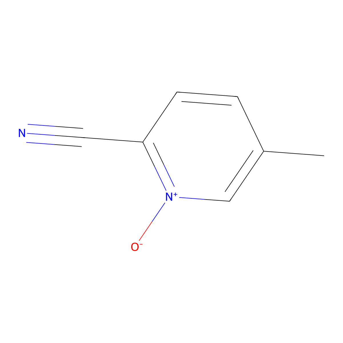 2-Cyano-5-methylpyridine 1-oxide molecular structure, CAS 159727-87-4
