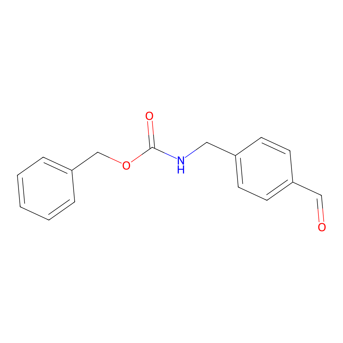 Benzyl 4-formylbenzylcarbamate molecular structure, CAS 159730-67-3