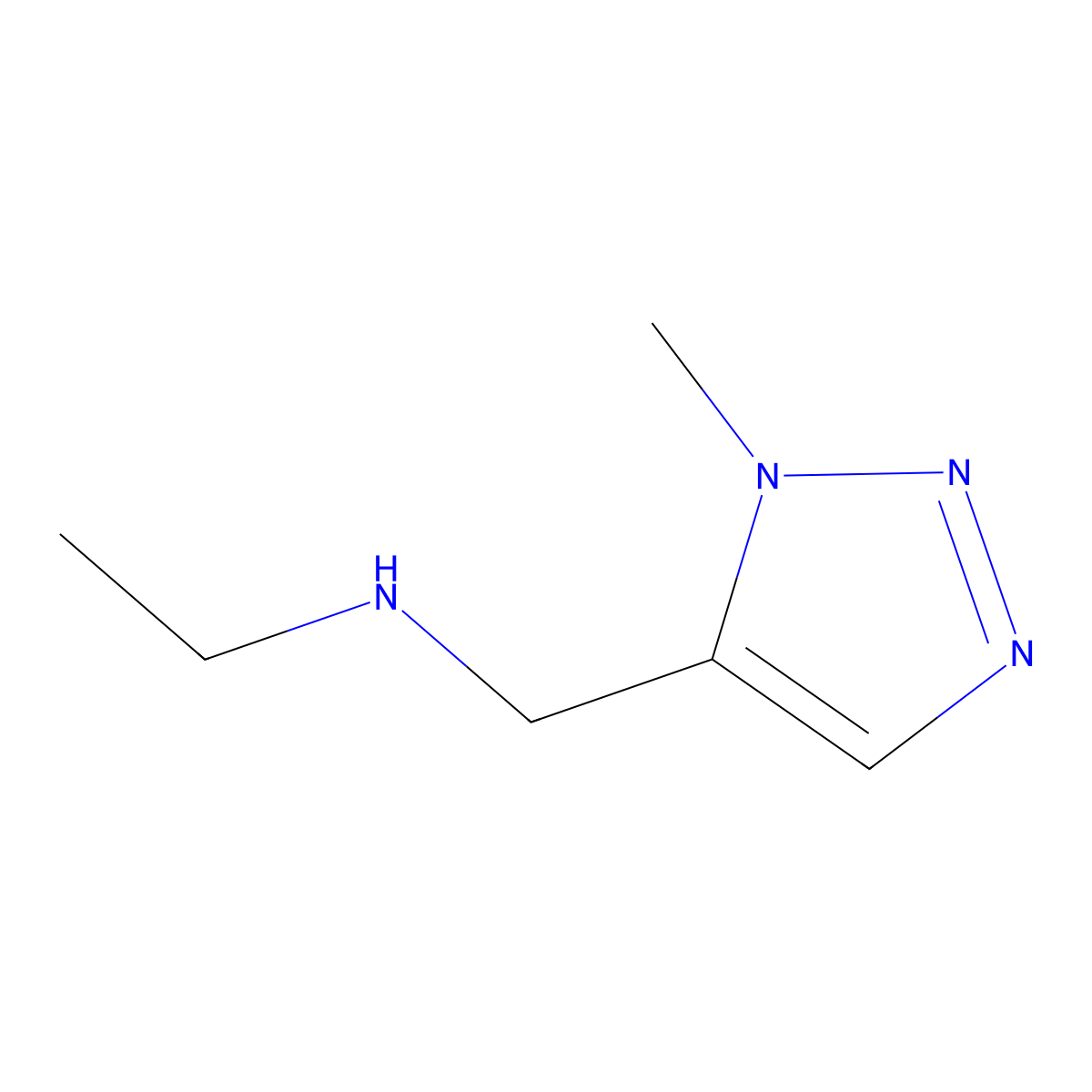Ethyl[(1-methyl-1h-1,2,3-triazol-5-yl)methyl]amine molecular structure, CAS 1597300-38-3