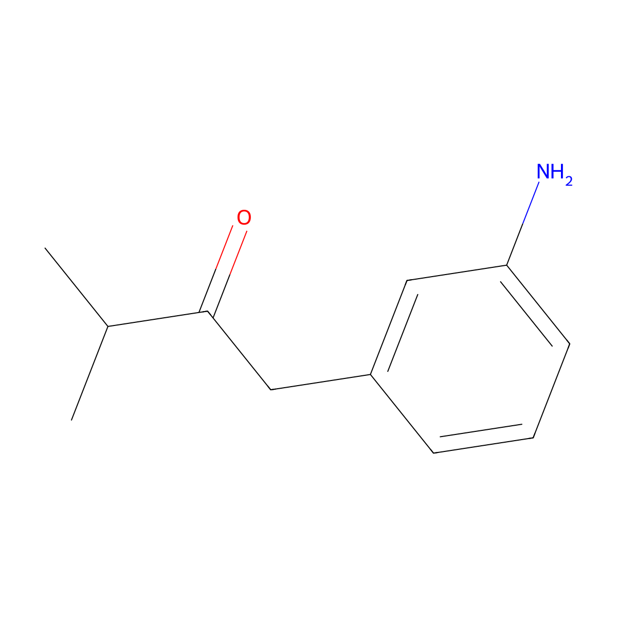 1-(3-Aminophenyl)-3-methylbutan-2-one molecular structure, CAS 1597353-11-1