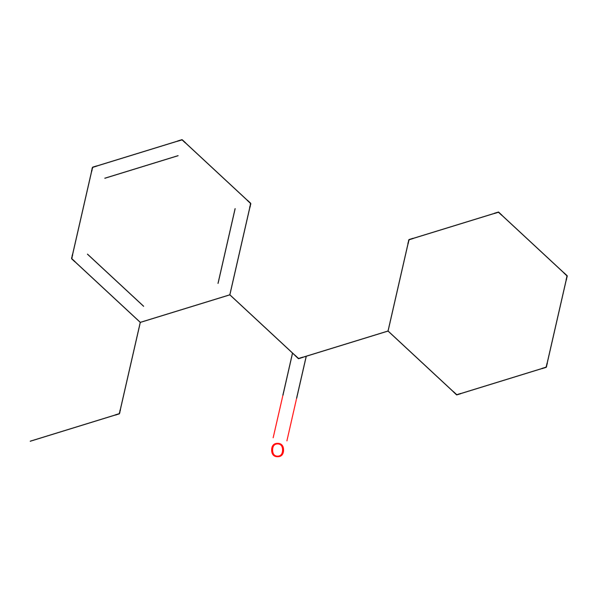 Cyclohexyl(2-ethylphenyl)methanone molecular structure, CAS 1597371-29-3
