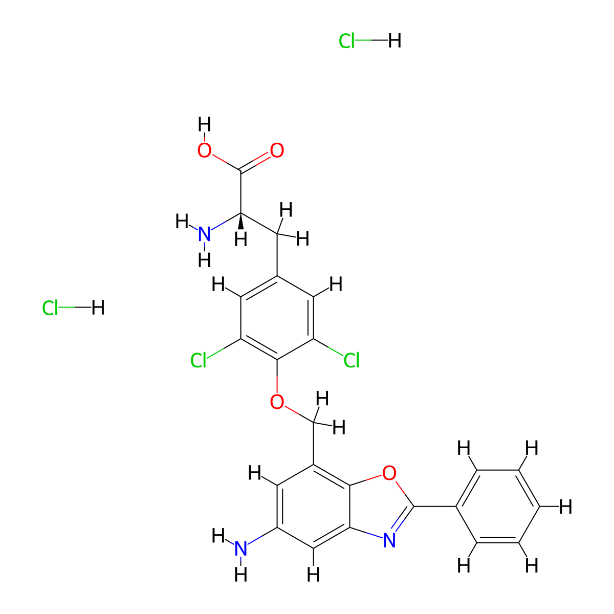 JPH203 Dihydrochloride molecular structure, CAS 1597402-27-1