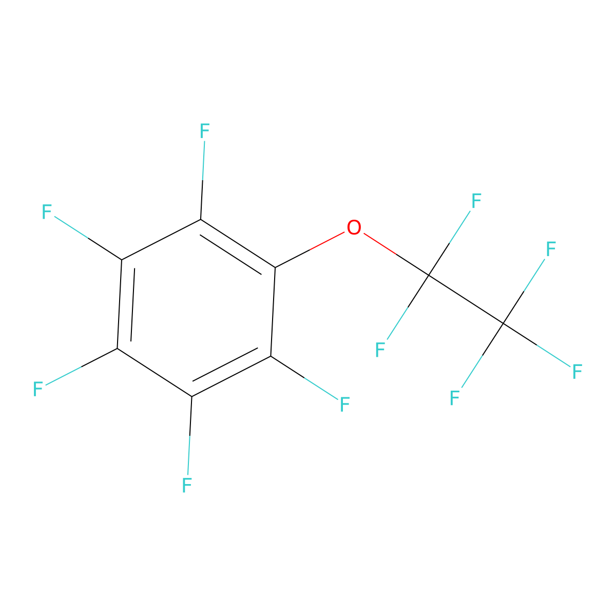 1,2,3,4,5-Pentafluoro-6-(pentafluoroethoxy)benzene molecular structure, CAS 159752-92-8