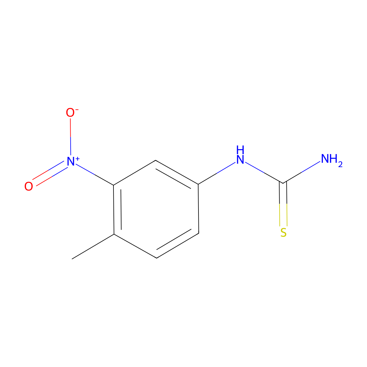 (4-Methyl-3-nitrophenyl)thiourea molecular structure, CAS 159753-13-6