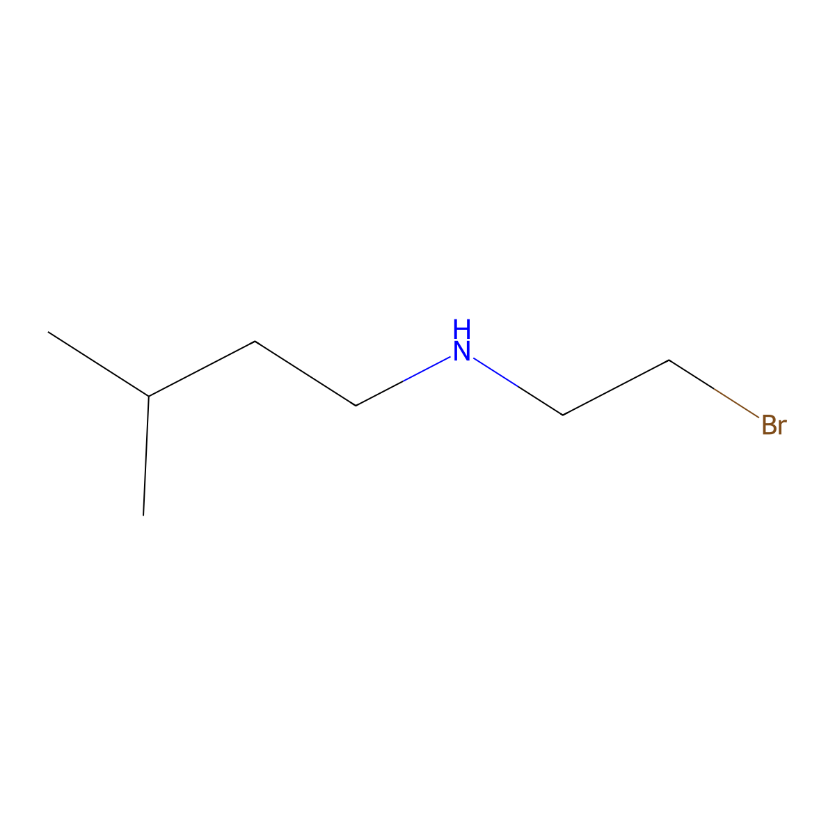 (2-Bromoethyl)(3-methylbutyl)amine molecular structure, CAS 1597556-35-8