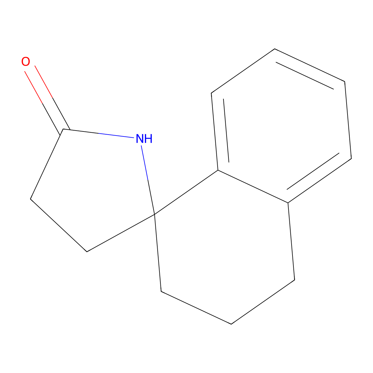 3,4-dihydro-2H-spiro[naphthalene-1,2'-pyrrolidin]-5'-one molecular structure, CAS 159757-46-7