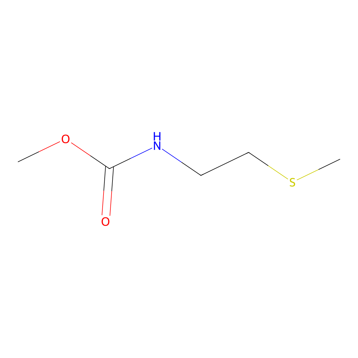 methyl N-[2-(methylsulfanyl)ethyl]carbamate molecular structure, CAS 1597572-07-0