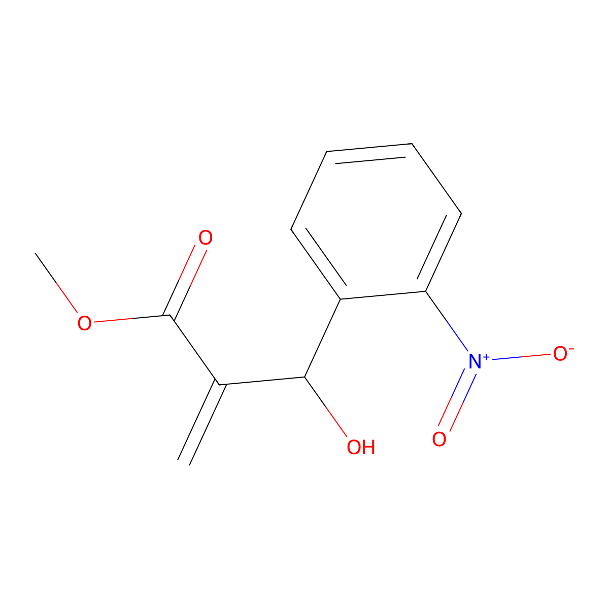 Methyl 2-(Hydroxy(2-Nitrophenyl)Methyl)Acrylate molecular structure, CAS 159763-36-7