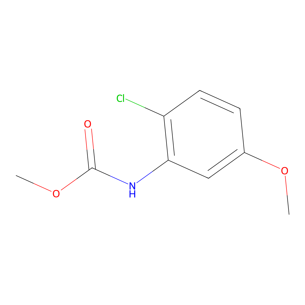 Methyl (2-chloro-5-methoxyphenyl)carbamate molecular structure, CAS 1597676-95-3