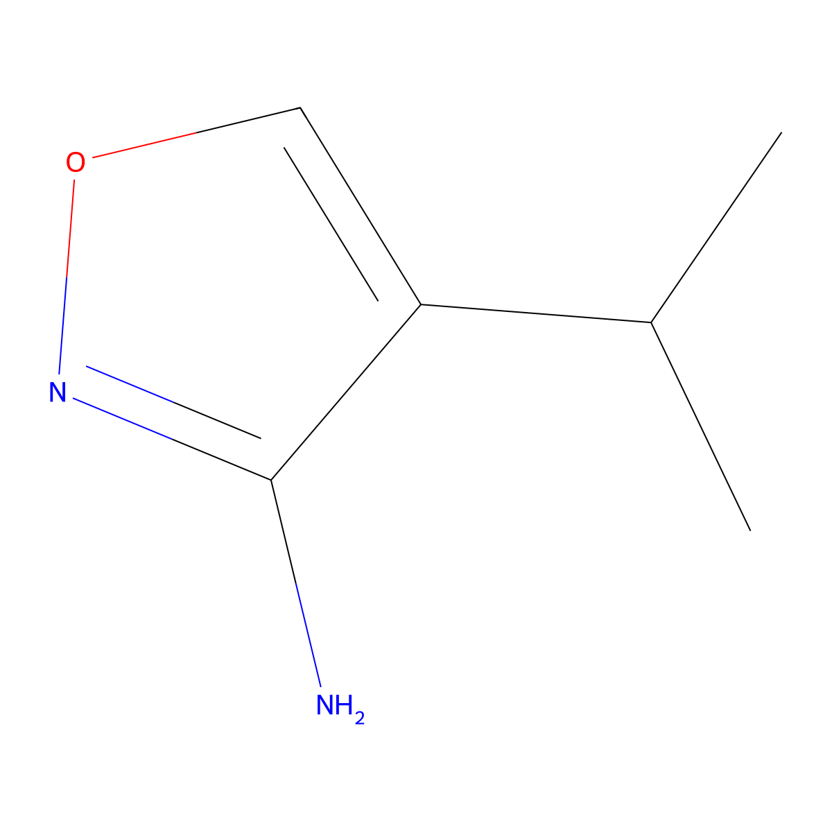4-(Propan-2-yl)-1,2-oxazol-3-amine molecular structure, CAS 1597677-85-4