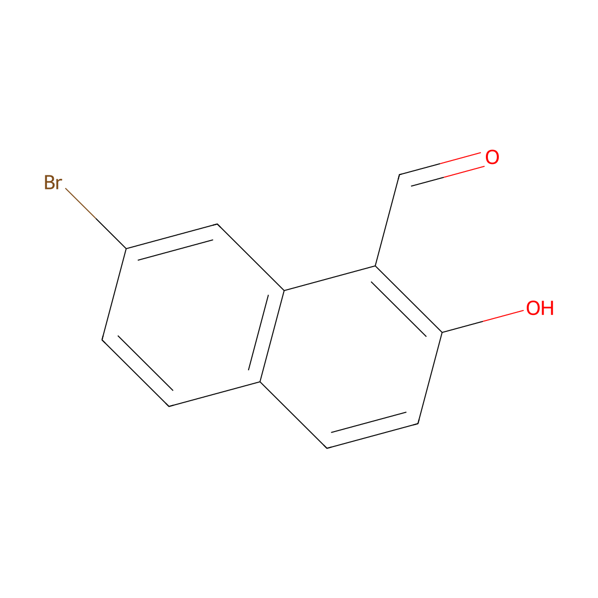 7-Bromo-2-hydroxynaphthalene-1-carbaldehyde molecular structure, CAS 1597710-22-9