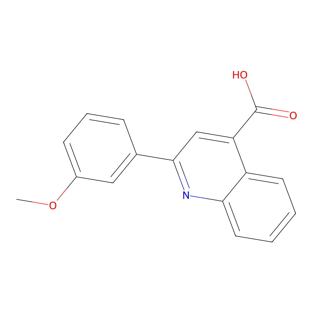 2-(3-Methoxyphenyl)quinoline-4-carboxylic acid molecular structure, CAS 159782-19-1