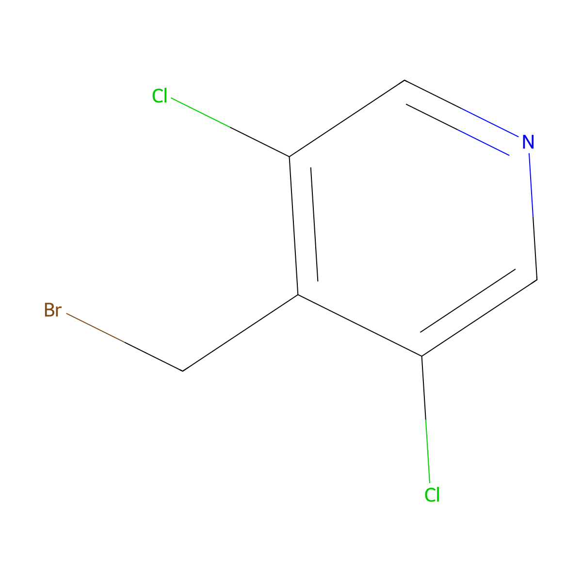 4-(Bromomethyl)-3,5-dichloropyridine molecular structure, CAS 159783-45-6