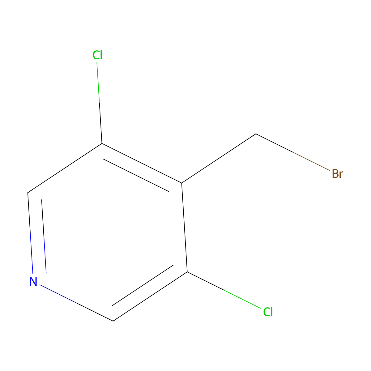 4-(Bromomethyl)-3,5-dichloropyridine molecular structure, CAS 159783-45-6