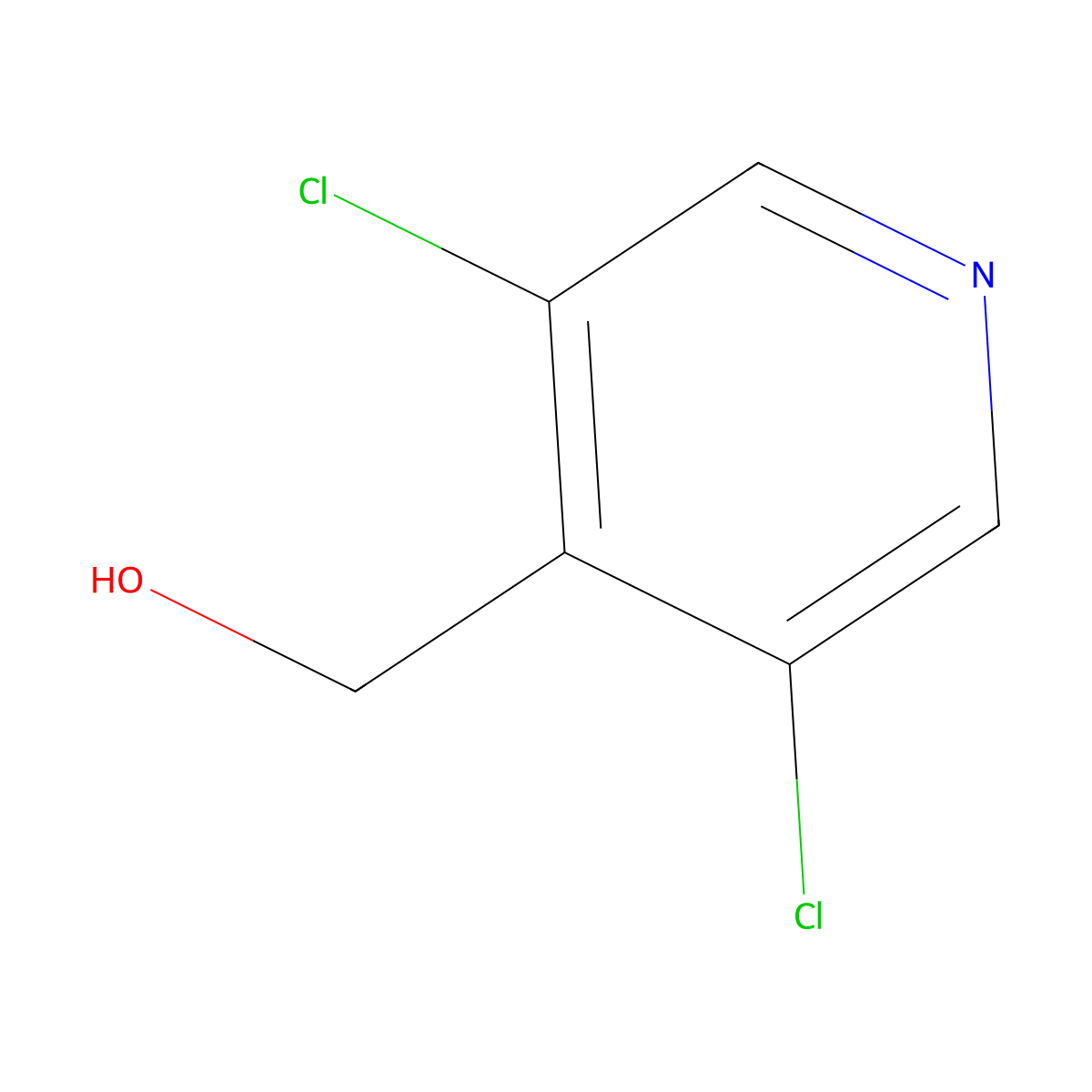 (3,5-Dichloropyridin-4-yl)methanol molecular structure, CAS 159783-46-7