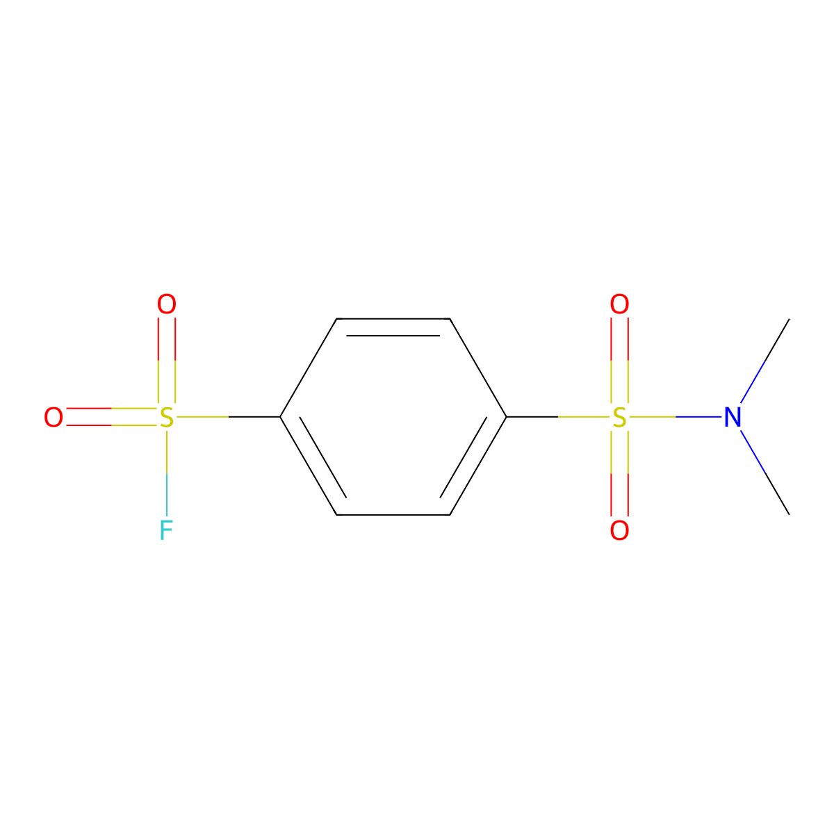 4-(Dimethylsulfamoyl)benzene-1-sulfonyl fluoride molecular structure, CAS 1597885-30-7