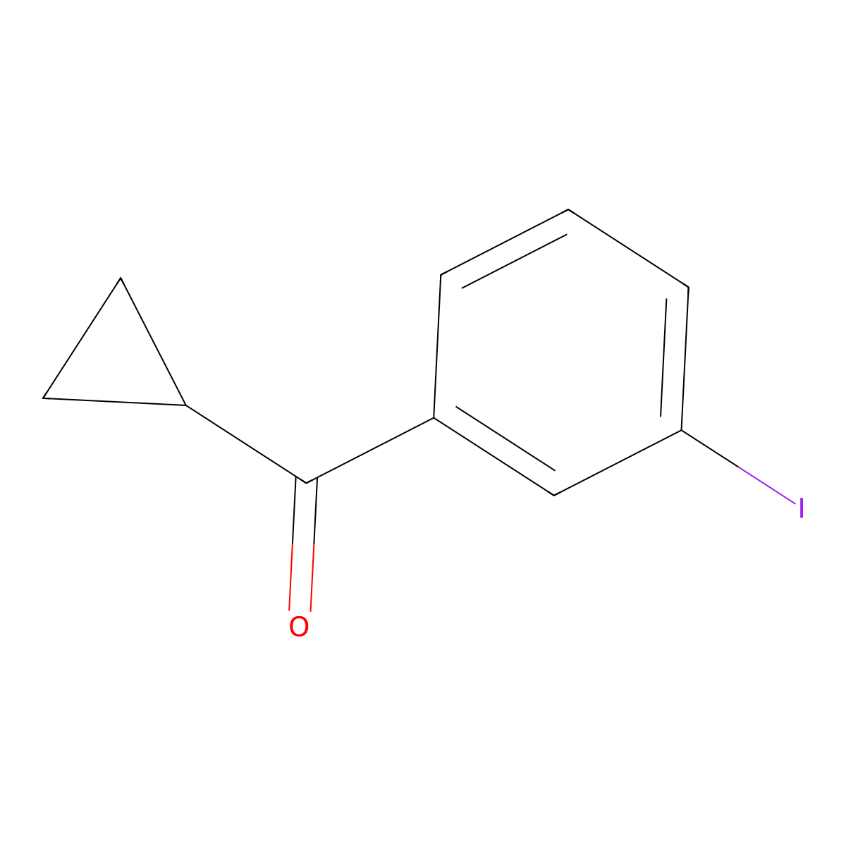 Cyclopropyl(3-iodophenyl)methanone molecular structure, CAS 1597893-74-7