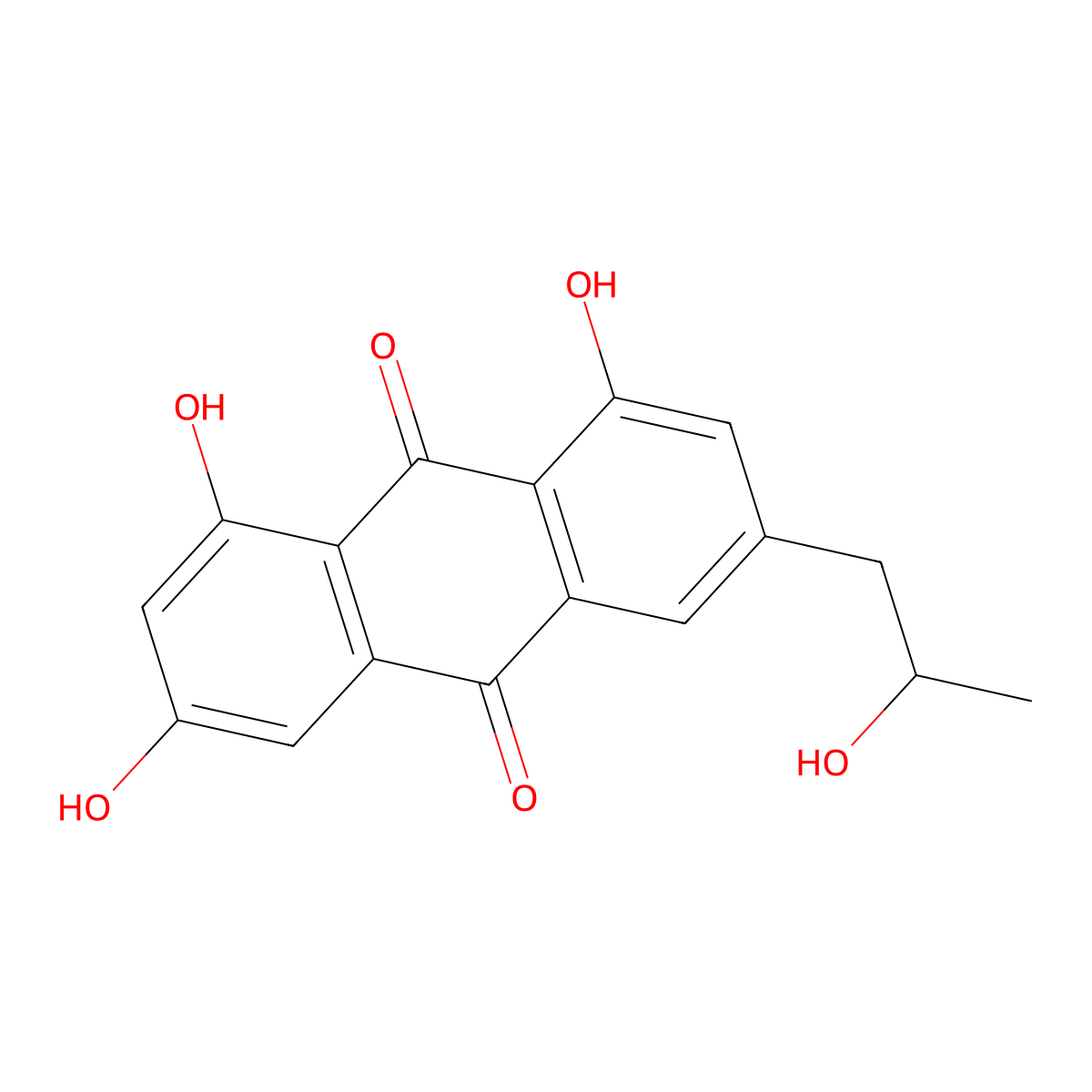 Isorhodoptilometrin molecular structure, CAS 15979-75-6