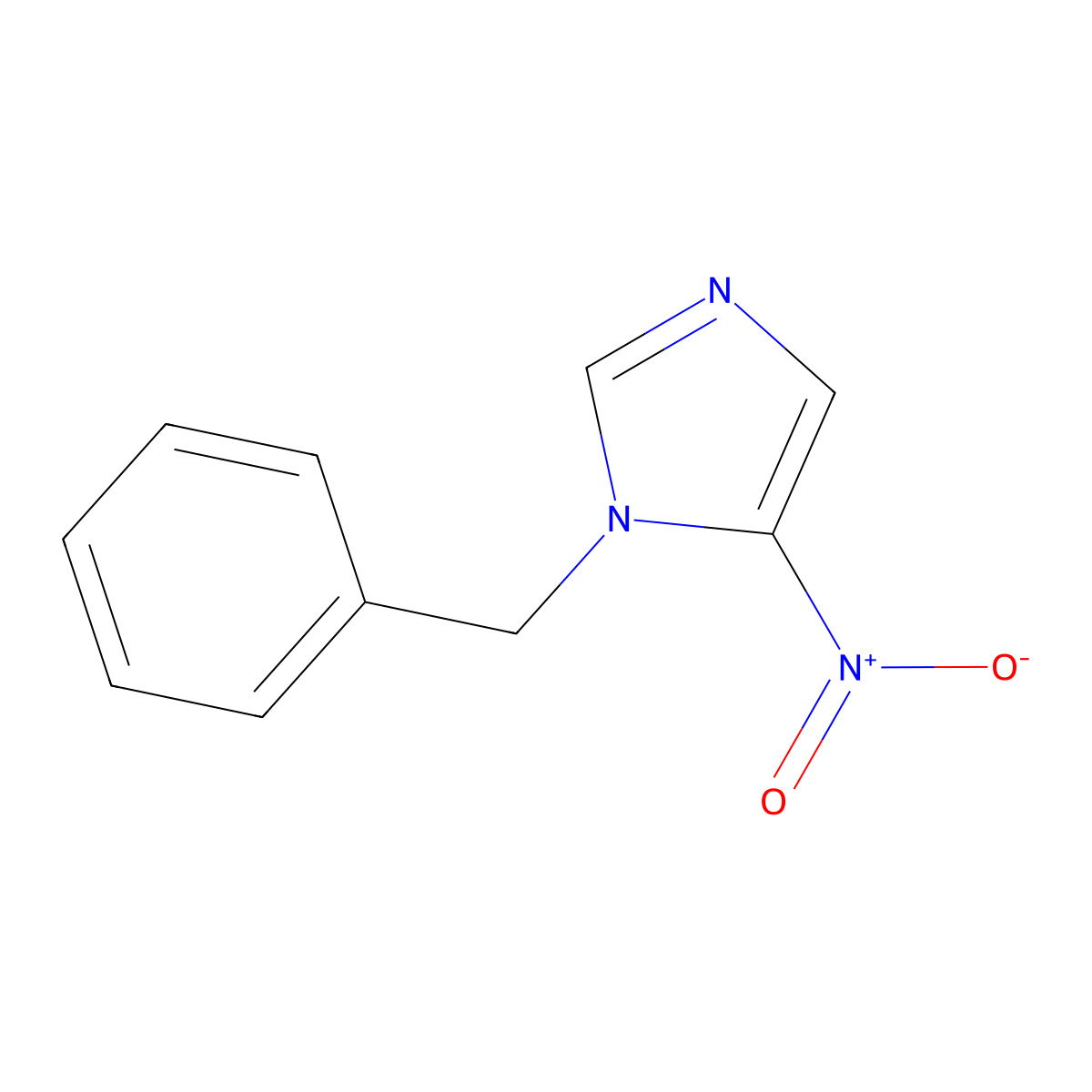 1-Benzyl-5-nitroimidazole molecular structure, CAS 159790-78-0