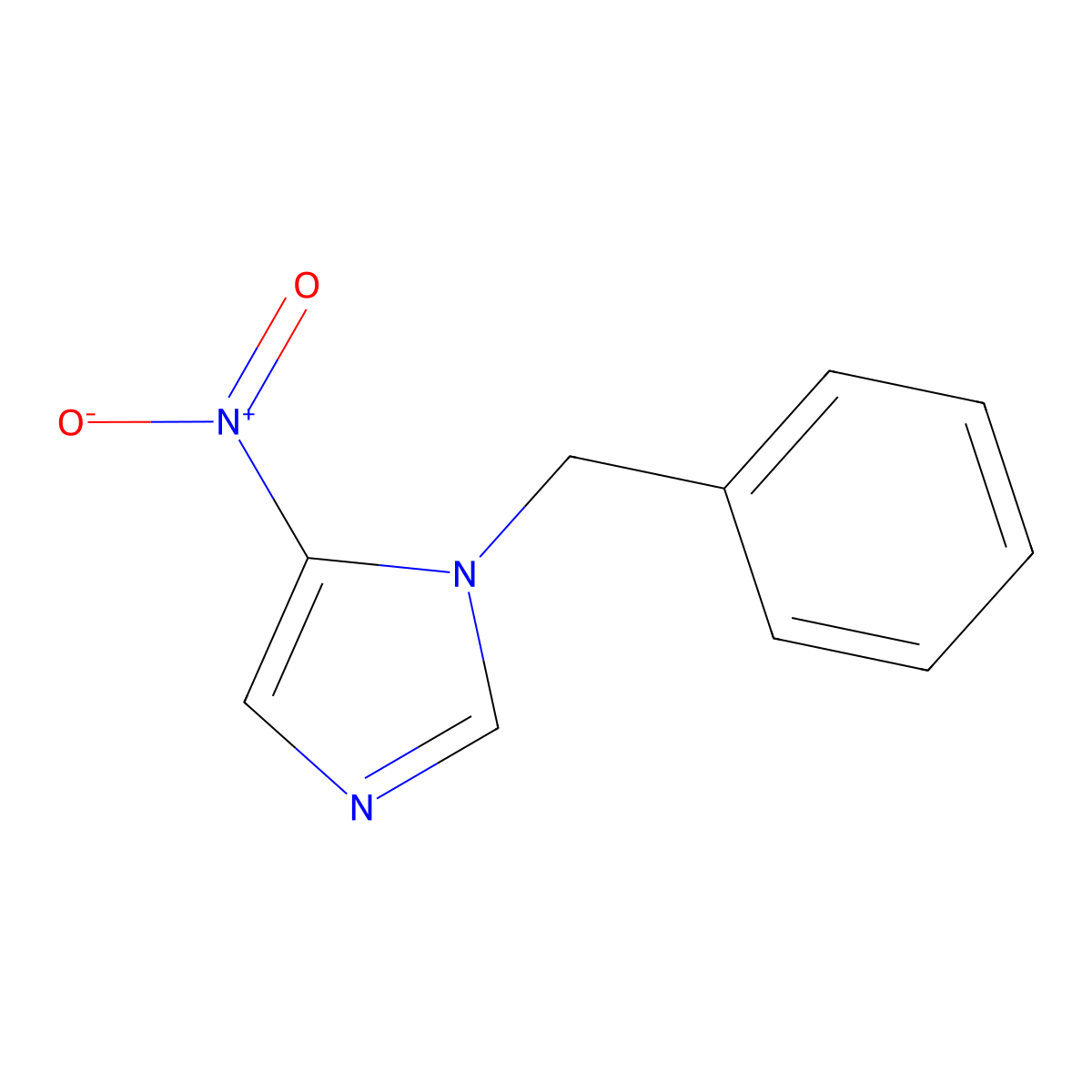 1-Benzyl-5-nitroimidazole molecular structure, CAS 159790-78-0